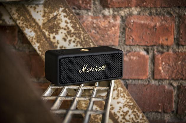 Marshall 限定配色Emberton Black & Brass便携音箱