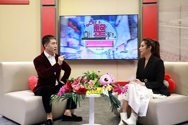 当代艺术家、整形外科专家——韩啸院长(左) 与新浪医美《Let’s 整事儿》主持人王子非(右)