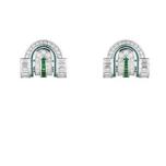Boucheron宝诗龙Histoire de Style, Like a Queen高级珠宝系列Green Garden吊坠耳环及耳夹佩戴形式