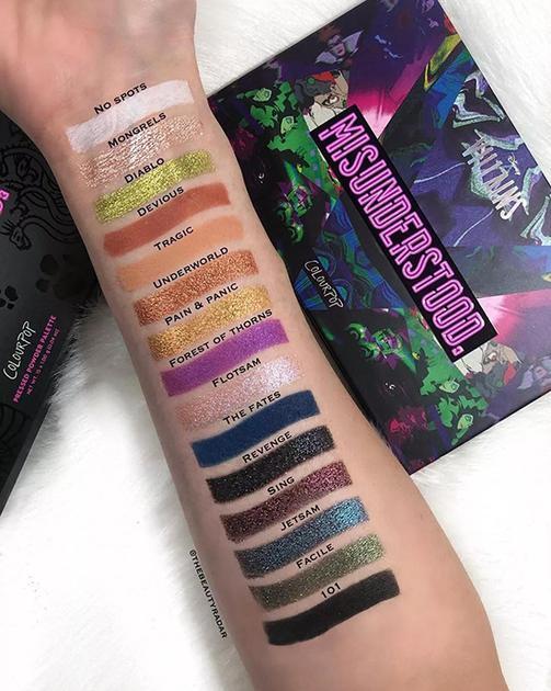 Colourpop和迪士尼反派眼影试色