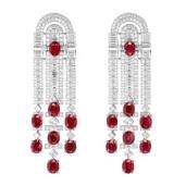 Boucheron宝诗龙Histoire de Style, Like a Queen高级珠宝系列Rolling Red吊坠耳环