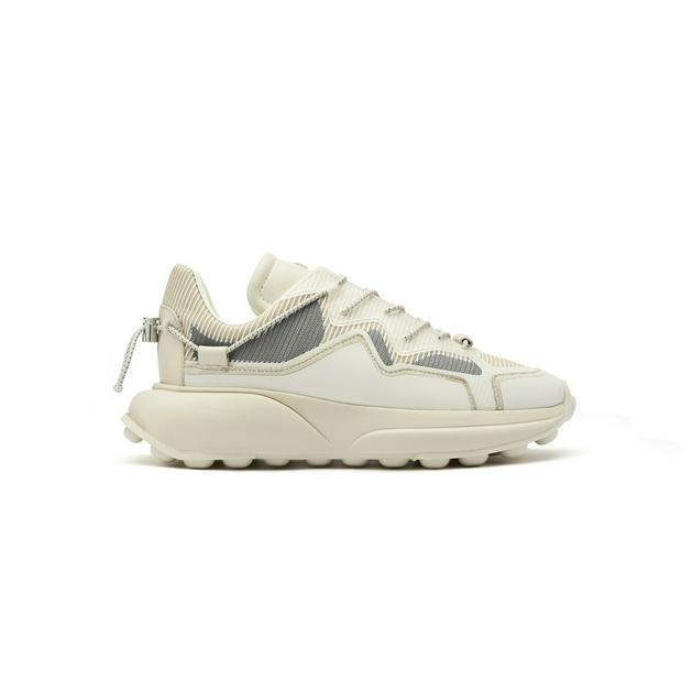 SW 1 SNEAKER燕麦白织物磨砂皮运动鞋