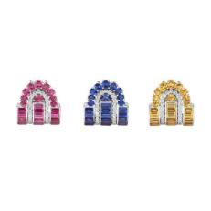 Boucheron宝诗龙Histoire de Style, Like a Queen高级珠宝系列Color Block耳饰套组