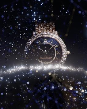 积家Rendez-Vous Dazzling Star约会系列流星珠宝腕表玫瑰金款 - 情境图