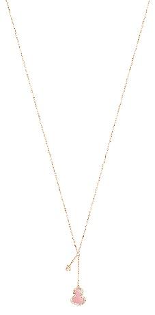 Qeelin Petite Wulu 18k玫瑰金钻石及粉红色蛋白石项链 WU NL0022A RGDPO RMB 14,200