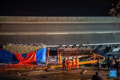4 dead, 8 injured after ramp bridge collapses in central China