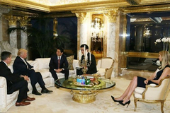 Trump's daughter sits in on landmark Japan PM talks