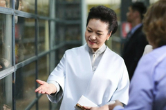 First lady visits Larco Museum in Lima