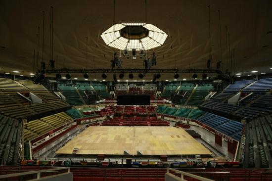 位于东京千代田区的日本武道馆内貌。