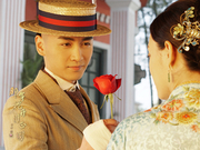 组图：《那年花开》陈晓浪漫追爱 送真爱玫瑰孙俪娇羞可人