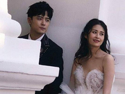 组图：网友偶遇颖儿付辛博拍婚纱照 两人同框显般配