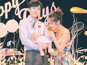 组图：付辛博颖儿女儿百日宴温馨现场公开！一家三口甜蜜同框