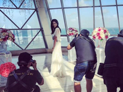 组图：付辛博颖儿婚礼现场疑曝光 碧海蓝天浪漫唯美