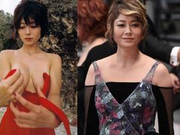 G奶影后戛纳红毯打扮乡土 身材发福似大妈