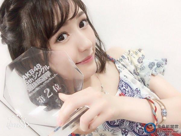 渡边麻友拿下总选举第二