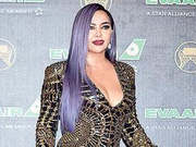 张惠妹紫发深V性感 林依晨束腰裙证没怀孕