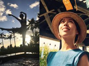 比安以轩还兴奋!伴娘夏于乔穿比基尼迎夕阳跳芭蕾