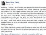 林肯公园主唱上吊自杀 老友：很生气你做了这件事