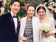 章子怡参加双宋婚礼穿白衣抢先晒照引争议