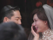 组图：婚礼现场曝光！林志玲感动落泪AKIRA笑成花