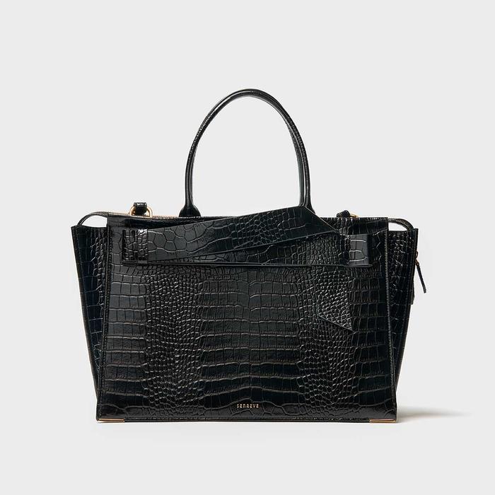 Armonica Tote Vegan Amica Night (风琴托特包环保鳄鱼纹素皮午夜黑) 售价:¥7580