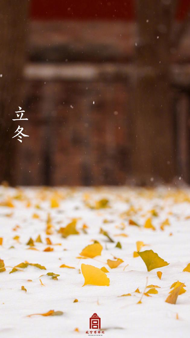 紫禁城的初雪 图片来源:@故宫博物院