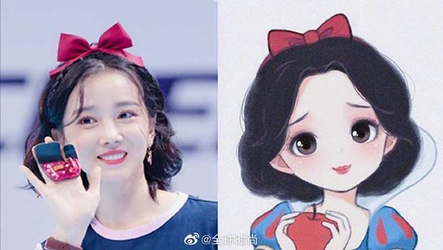 陈小纭白雪公主造型