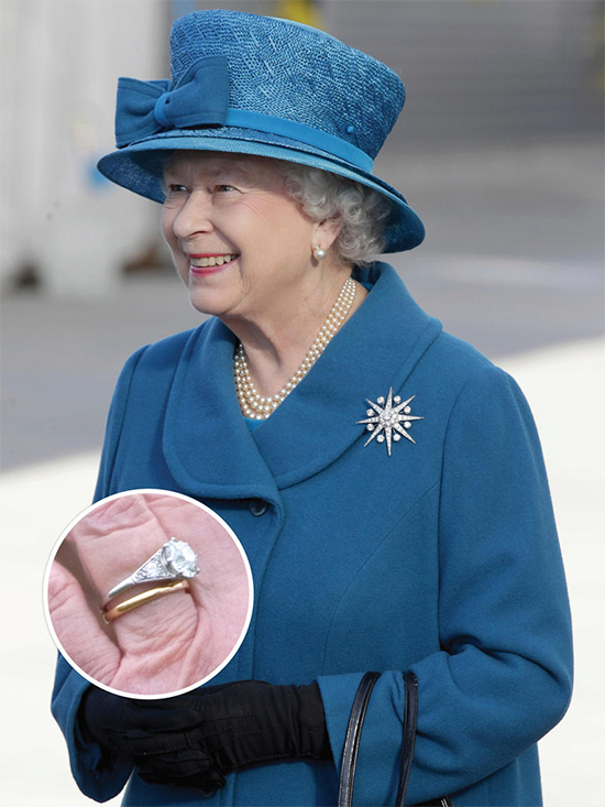 英国女王伊丽莎白二世(Queen Elizabeth II) 的经典钻戒