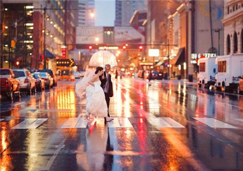 雨中漫步