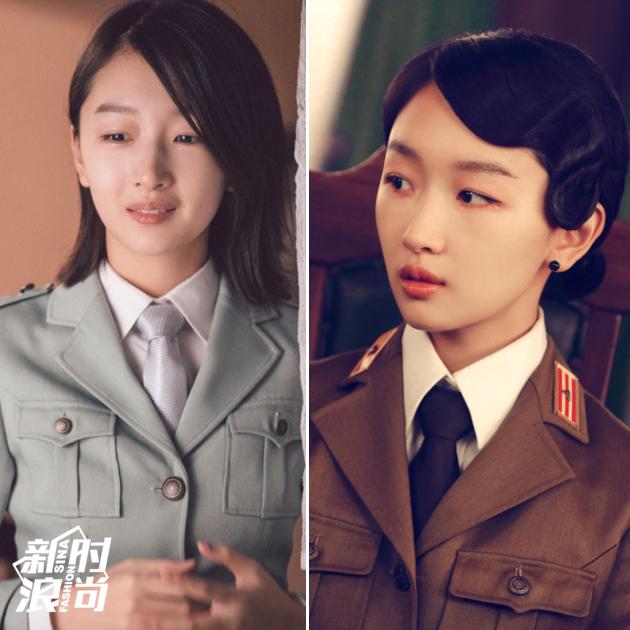 周冬雨的制服造型