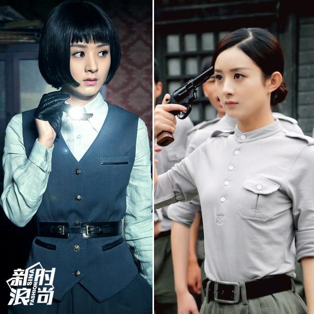 赵丽颖穿制服