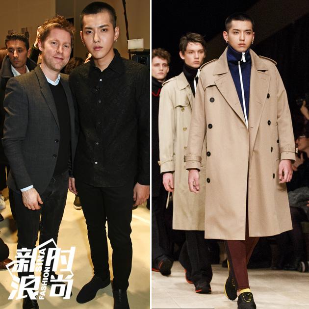 吴亦凡为Burberry走秀