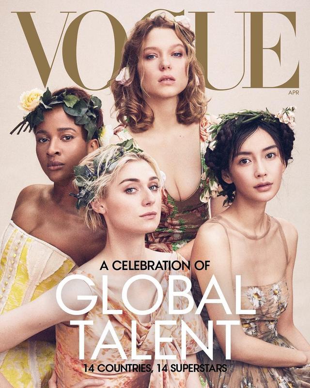 Angelababy登上美国vogue封面