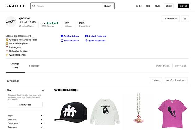 Groupie/Grailed