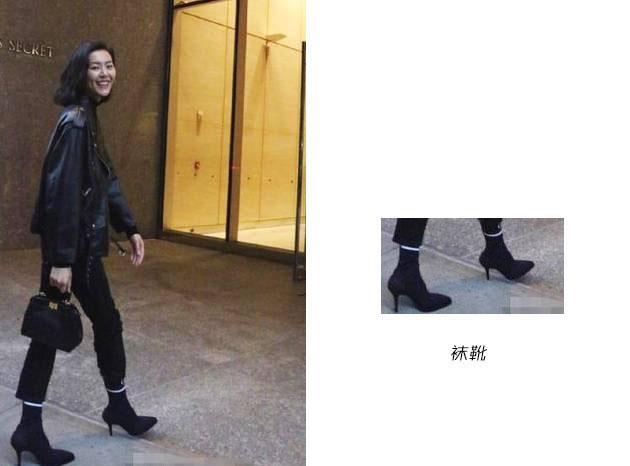 刘雯的袜靴