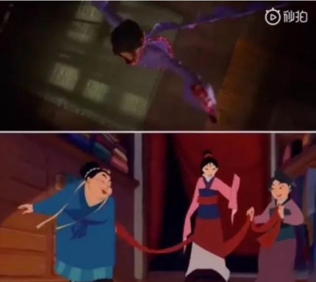 《花木兰》动画版vs刘亦菲版