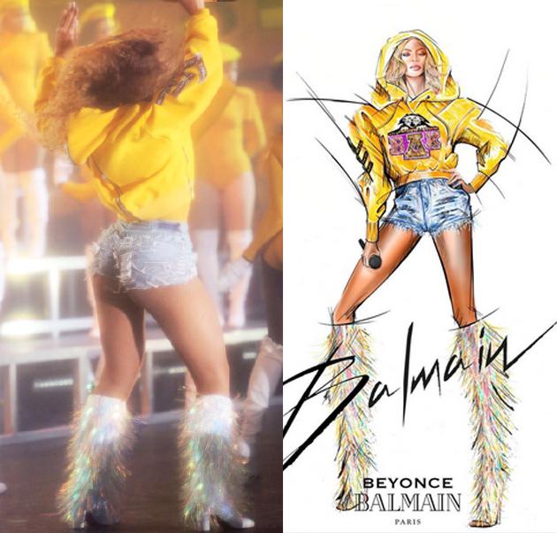 Beyonce为Coachella音乐节开场表演 秒换5套时装
