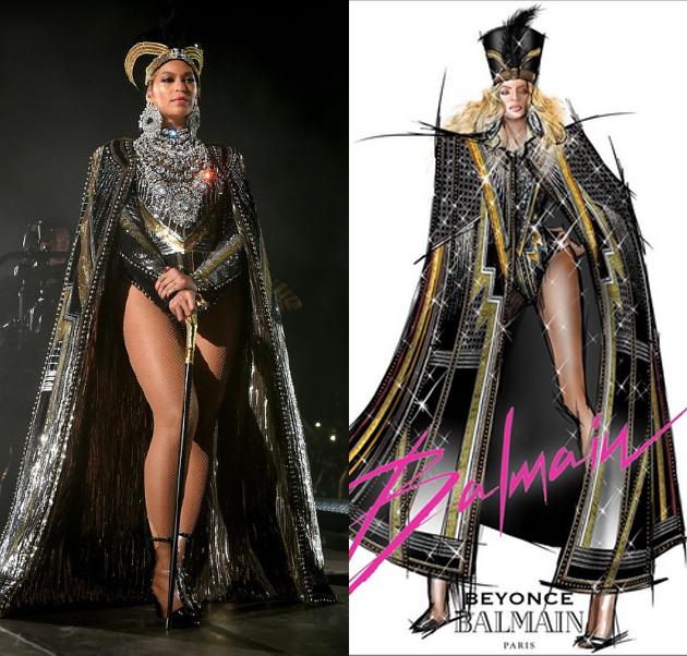Beyonce为Coachella音乐节开场表演 秒换5套时装