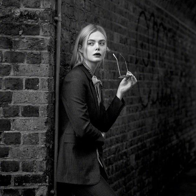 Elle Fanning 美国版《MarieClaire》二月刊 时尚大片