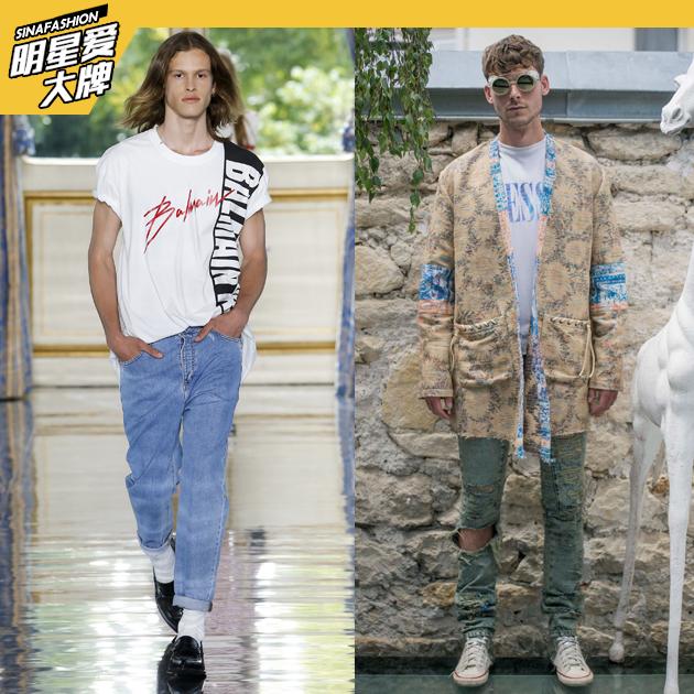 从左至右:Balmain、Alchemist 2019春夏男装系列