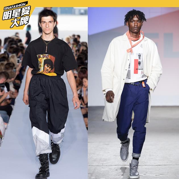 从左至右:Vetements、Gustav Von Aschenbach 2019春夏男装系列
