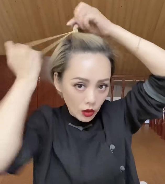 宁静扎头发