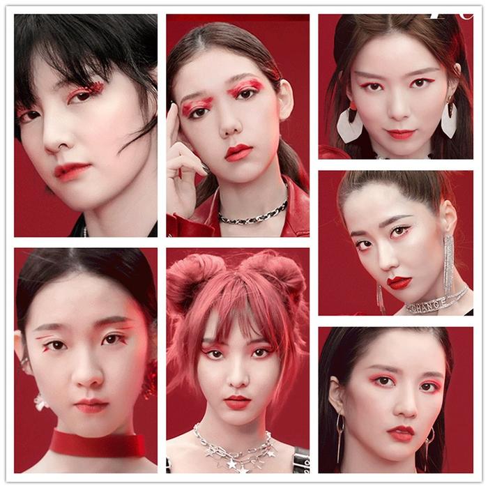 硬糖少女红色开运造型