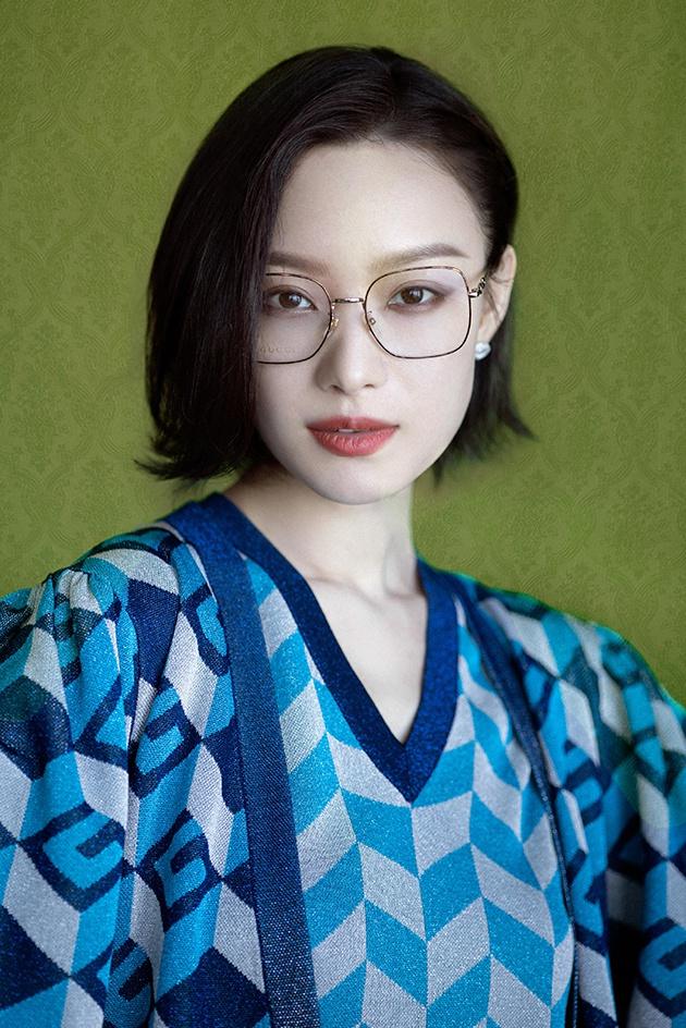 倪妮酷飒妆