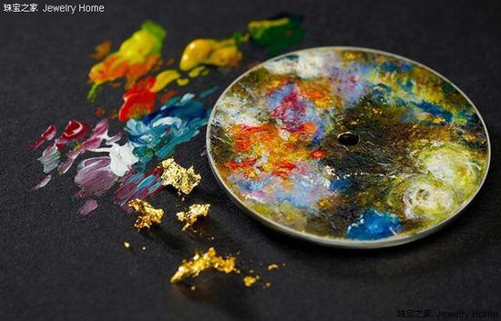 CHAUMET Écritures de CHAUMET印象•浮光系列“雷诺阿印象”腕间珍宝工艺图