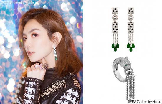 Cartier 卡地亚 PANTHÈRE DE CARTIER系列高级珠宝耳环和戒指