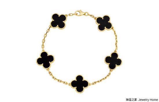 Van Cleef & Arpels梵克雅宝 Alhambra系列 黑玛瑙手链