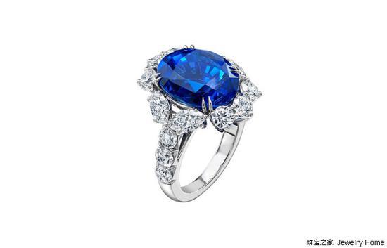 Harry Winston 海瑞温斯顿 蓝宝石戒指