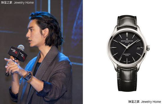 陈坤在影视剧《脱身》宣传活动上佩戴Baume & Mercier 名士 Baumatic™腕表