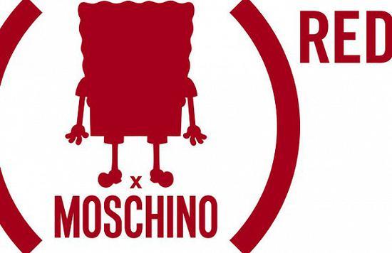 Moschino的(Red)胶囊系列Logo 图片来源:WWD